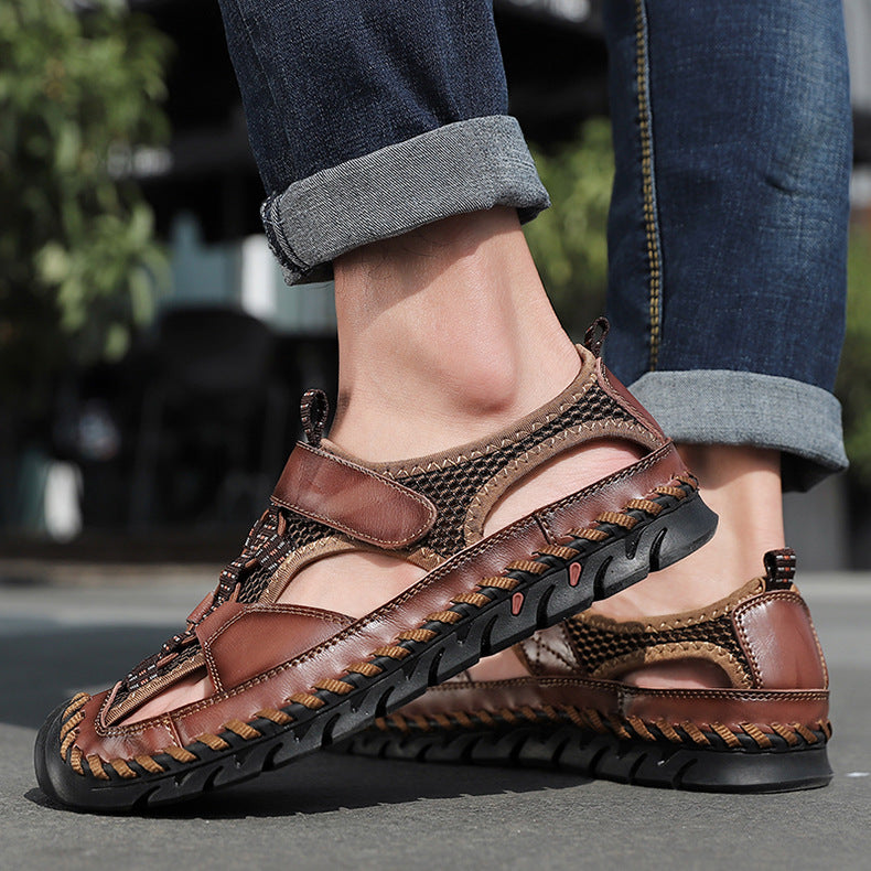 Men's Summer Genuine Leather Outdoor Sandals (New Style)