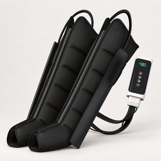 Velaro Stride Recovery Boots — full-leg compression boots and controller